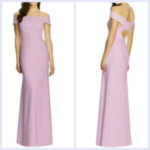 Dessy Collection Suede Rose Bridesmaid Dress Maxi Gown